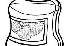 jam in jar cartoon coloring page